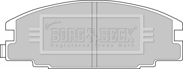 BORG & BECK Комплект тормозных колодок, дисковый тормоз BBP1476
